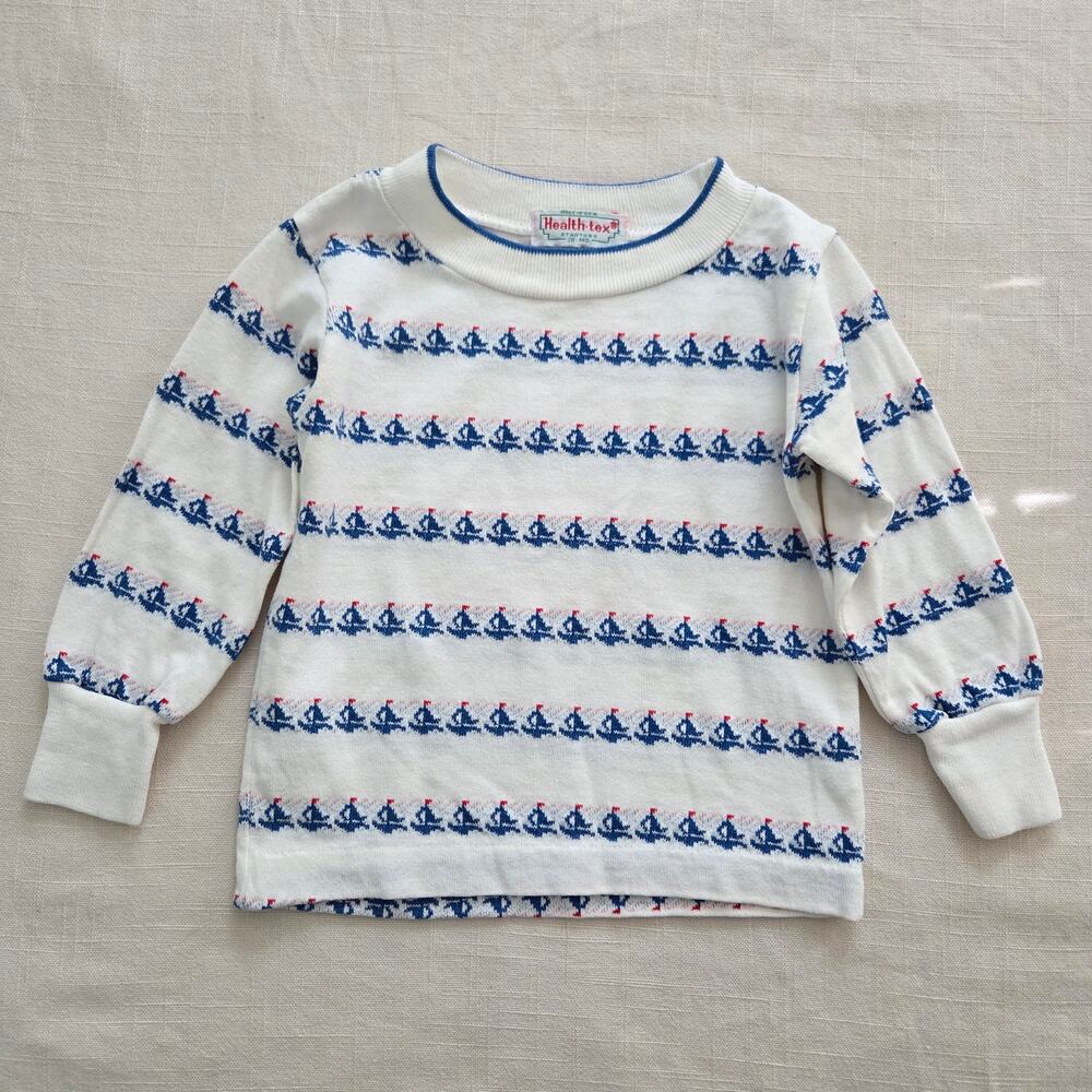 Vintage Healthtex Sailboats Long Sleeve 18 months